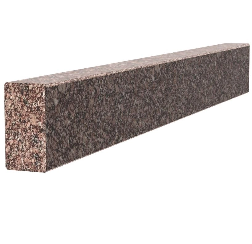 Основне Брус для квітника та гробниці 920x100x50 з граніту бічний з полірованими фасками з Токівського граніту br-tok-pf-92-10-05