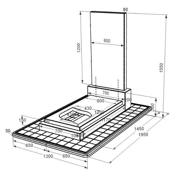 Розміри Гранітний пам'ятник жіночий одинарний із чорного граніту Коростишів з листом різьблена робота к13-kor-pf-120-60-08-001-pbd3