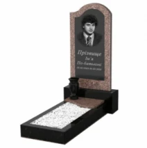 Памятник из гранита вертикальный одинарный из гранита Токовский Коростышевский к4-tok-kor-pf-80-40-05-011-R