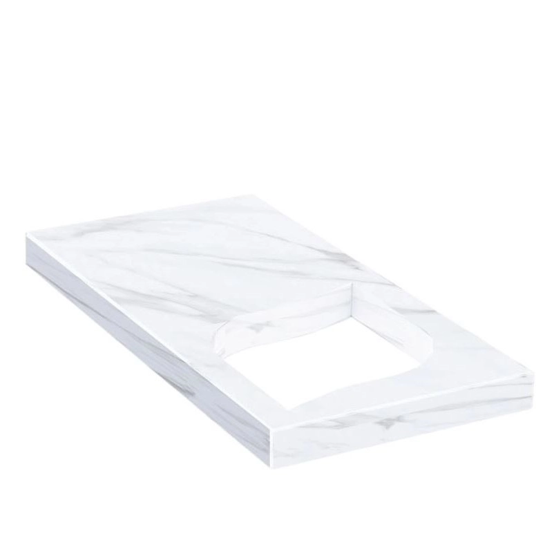 Основне Надгробна плита з листом різьблена робота 1000x500x50 із мармуру Волокас з полірованими фасками ліва pl-vol-pf-pt-100-50-05-LISTOK-l