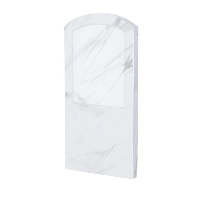 Основне Стела пам'ятника на могилу дугоподібна 1000x500x80 з мармуру вертикальна з полірованими фасками із мармуру Волокас st-vol-pf-100-50-08-009