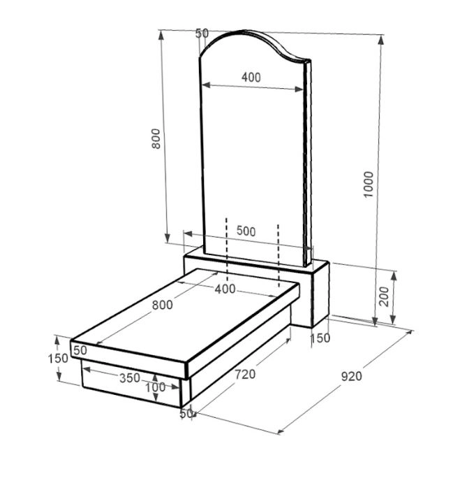 Размеры Надгробие из гранита отцу одинарное из черного гранита Коростышев с волной резное к10-kor-pf-80-40-05-011-l