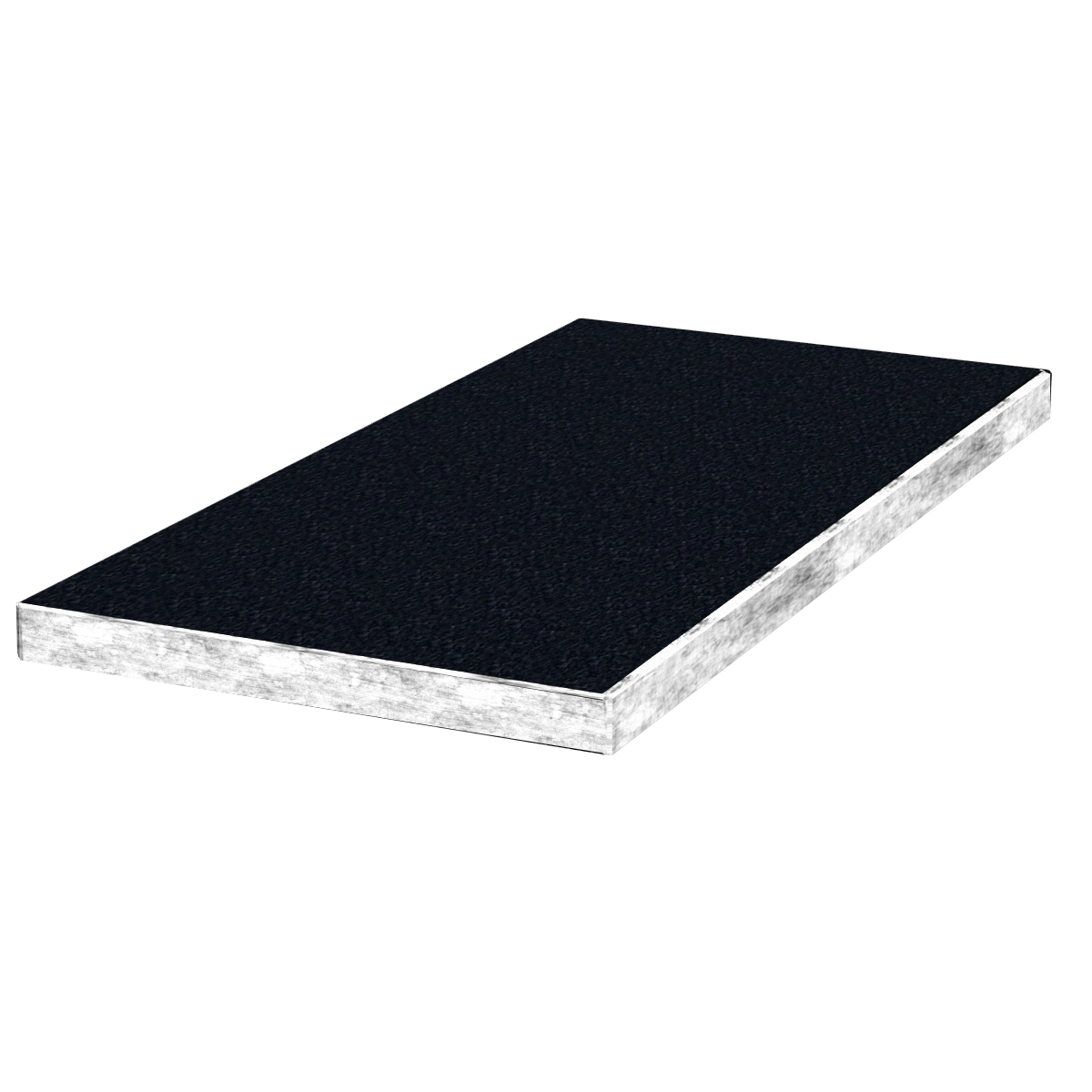 Основне Надгробна плита (замість квітника) для могили 1200x200x50 з граніту серія Базіс із неполірованими фасками з неполірованими торцями Букинського кар'єру pl-buk-npf-npt-120-60-05