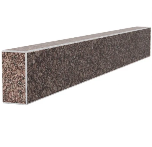 Брус для квітника та гробниці 920x100x50 з граніту бічний із неполірованими фасками з Токівського граніту br-tok-npf-92-10-05