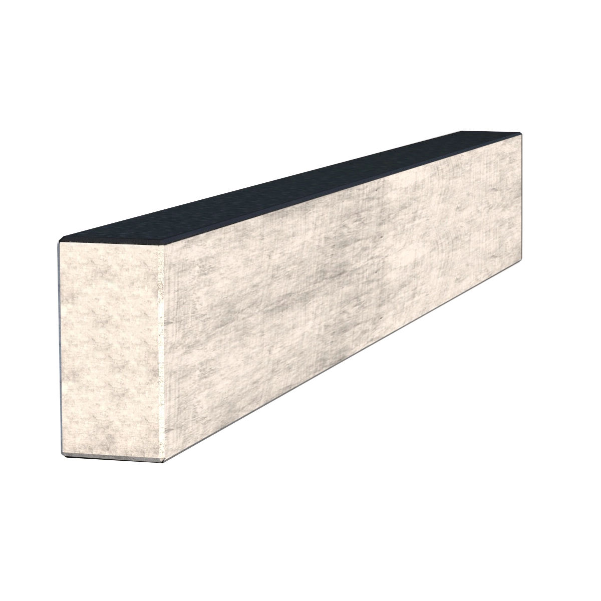 С других сторон Брус для цветника на могилу длиной 112 см 1120x100x50 из гранита боковой с полированными фасками Букинского карьера br-buk-pf-112-10-05