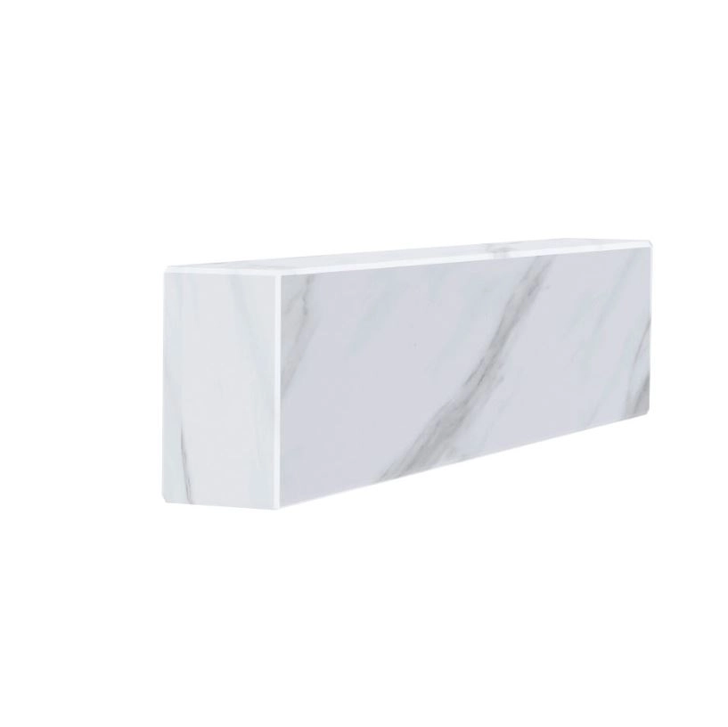 Основне Брус для квітника та гробниці з мармуру 350x100x50 лицьовий (тильний) з полірованими фасками із мармуру Волокас br-vol-pf-35-10-05