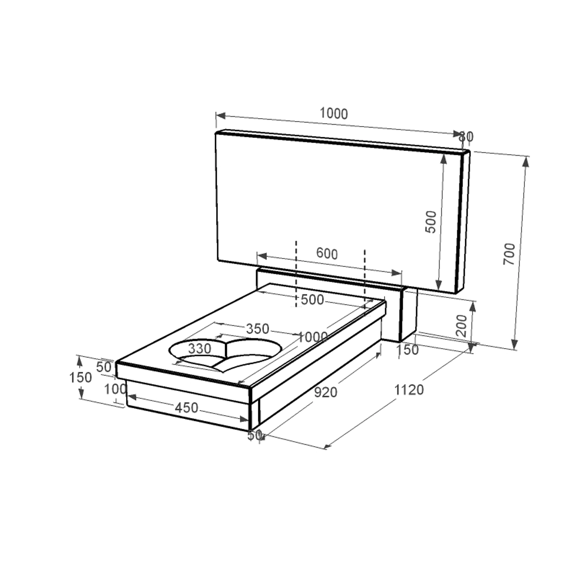 Розміри Пам'ятник із граніту стела 50х100 см одинарний із чорного граніту Коростишів з серцем різьблена робота к11-kor-npf-50-100-08-001
