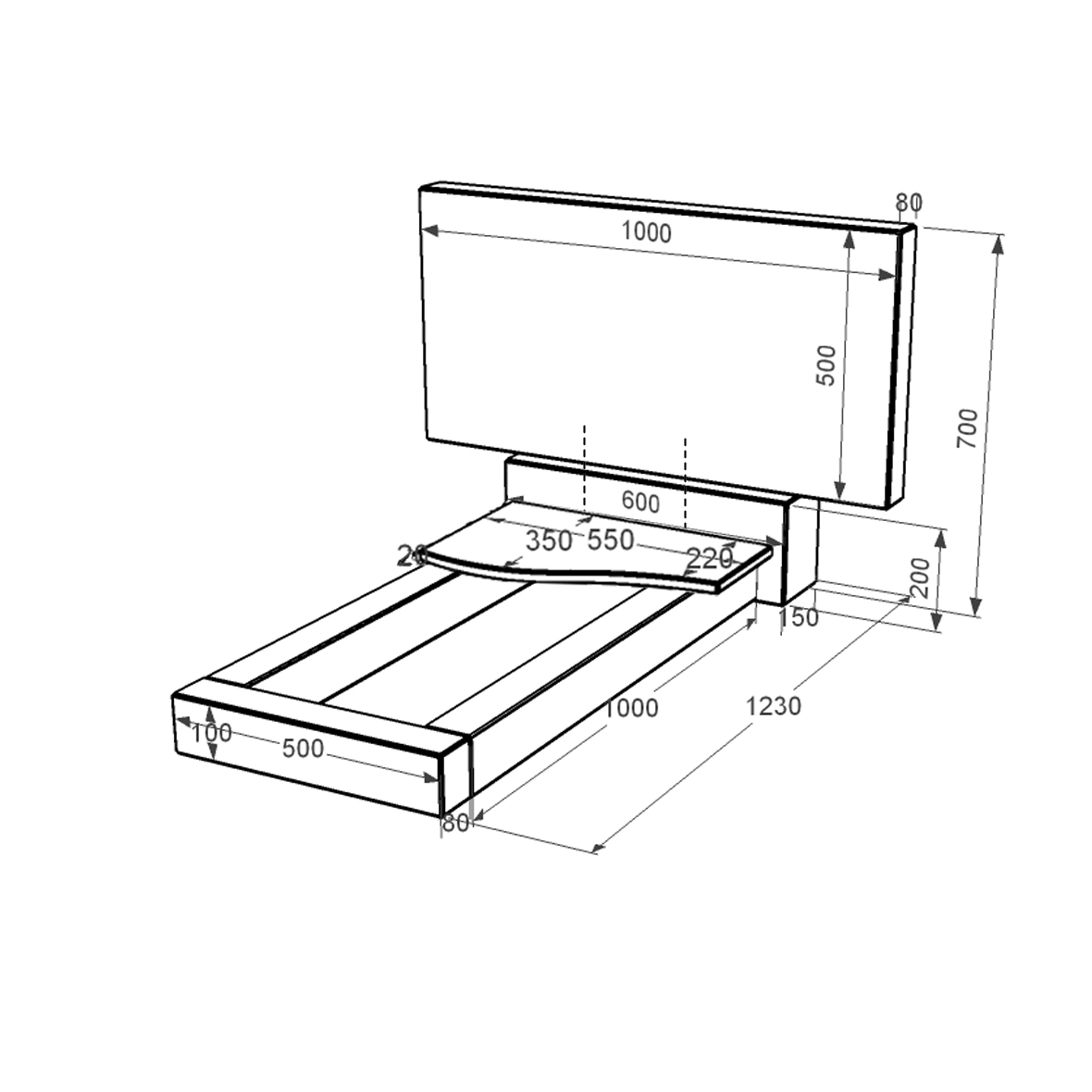 Гранітна плита на могилу стела 50х100 см одинарний із чорного граніту Коростишів з хвилею різьблений к3-kor-npf-50-100-08-001