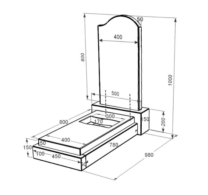 Розміри Пам'ятник на цвинтар з граніту дівчинам одинарний із чорного граніту Коростишів з хвилею та флагом різьблений к6-kor-npf-80-40-08-011-r