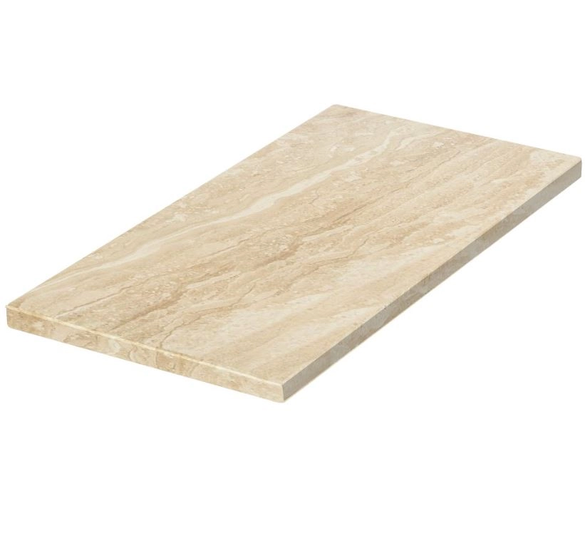 Основное Надгробная плита цветная 1200x600x50 из мрамора Дайна с полированными фасками серия Базис pl-dan-pf-pt-120-60-05