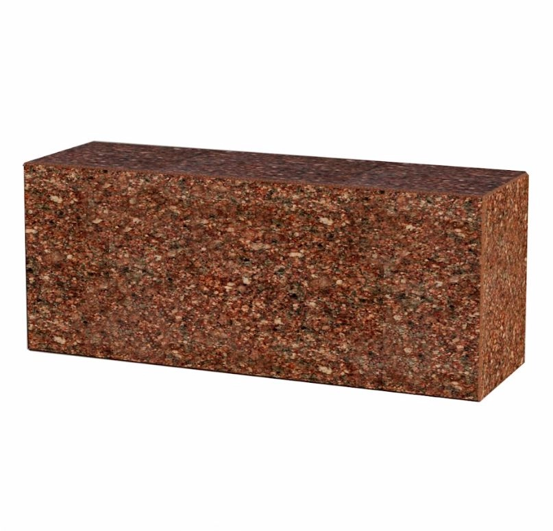 Основне Постамент для пам'ятника на могилу для цвинтаря 500x200x150 з полірованими фасками з Токівського граніту tb-tok-pf-50-20-15