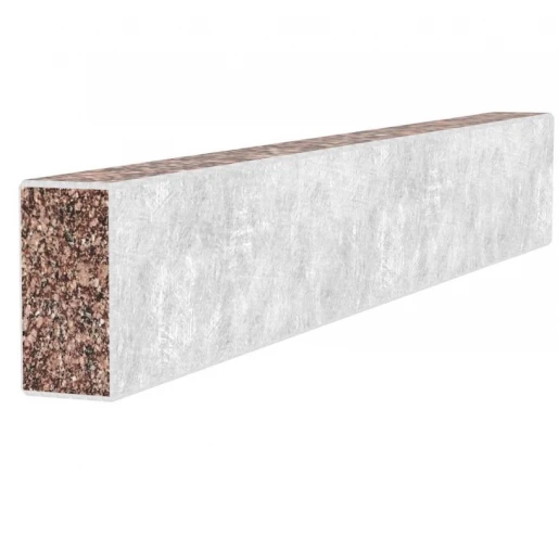 С других сторон Брус для цветника и гробницы Украина 780x100x50 из гранита боковой с неполированными фасками из Токовского гранита br-tok-npf-78-10-05