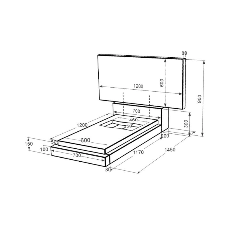 Розміри Пам'ятник із граніту з вирізаним прапором одинарний із чорного граніту Коростишів к6-kor-npf-60-120-08-001