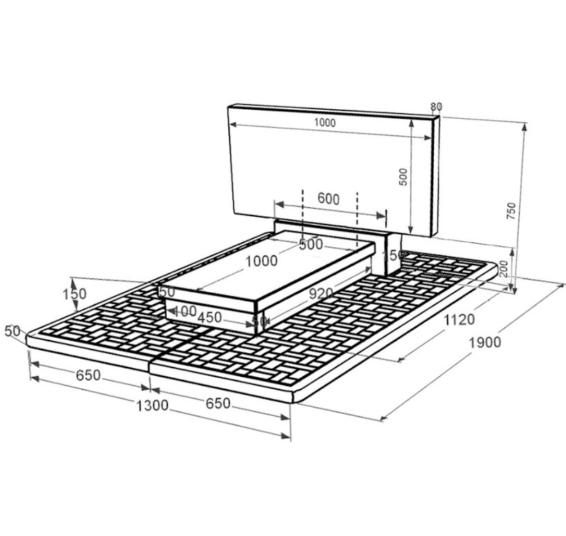 Розміри Гранітний пам'ятник висотою 70 см одинарний із чорного граніту Коростишів без різьблених робіт к10-kor-pf-50-100-08-001-pbd2