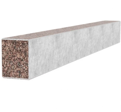 С других сторон Брус для цветника и гробницы 970x100x80 из гранита боковой с неполированными фасками из Токовского гранита br-tok-npf-97-10-08