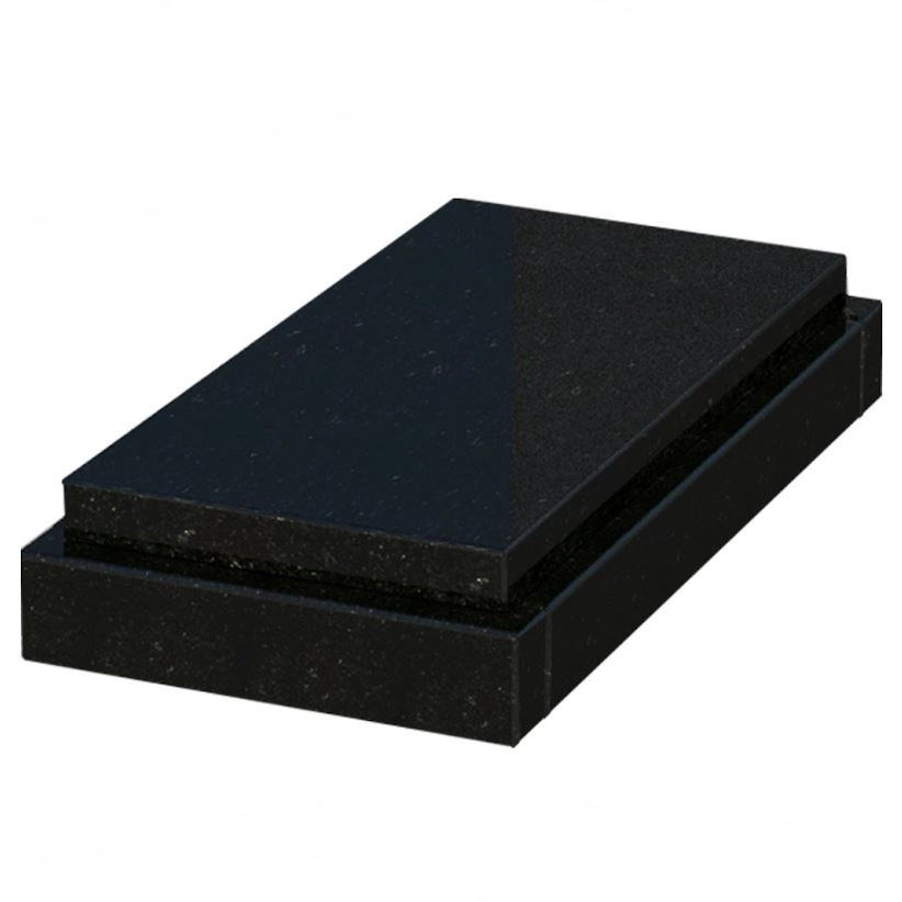 Основное Гробница на могилу длиной 80 см 800x400x150 из гранита с полированными фасками Коростышевского карьера серия Базис gr-kor-pf-800-400-Bazys-4-st