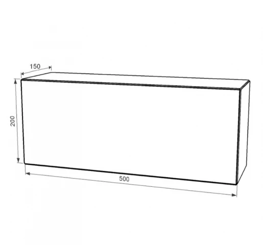 Розміри Постамент для пам'ятника на могилу із неполірованими фасками 500x200x150 з Токівського граніту tb-tok-npf-50-20-15