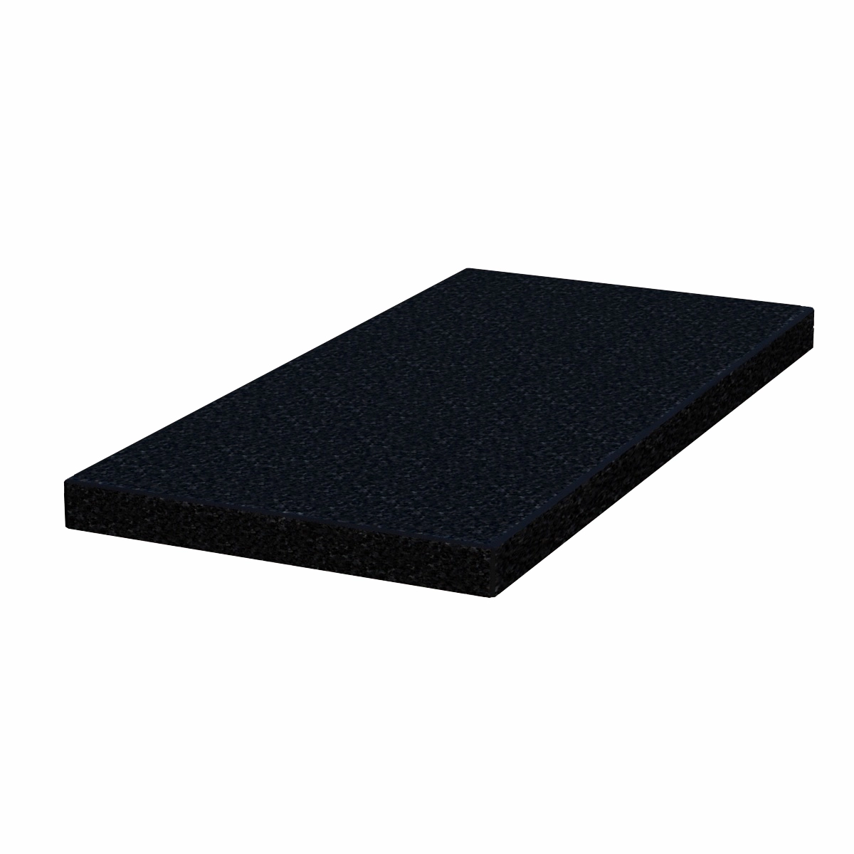 Основне Надгробна плита замість квітника габро з граніту серія Базіс з полірованими фасками Букинського кар'єру pl-buk-pf-pt-80-40-05