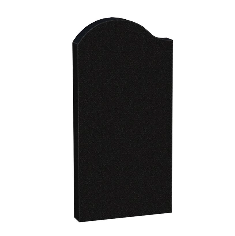 Основное Стела памятника полированные фаски 1000x500x80 из гранита одинарная Букинского карьера левая st-buk-pf-100-50-08-011-l