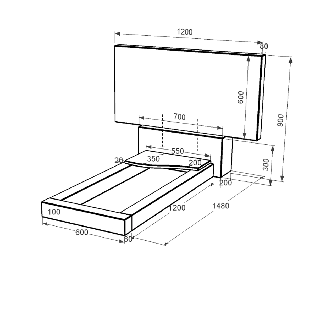 Размеры Гранитный памятник высотой 90 см одинарный из черного гранита Коростышев с волной резной к4-kor-npf-60-120-08-001