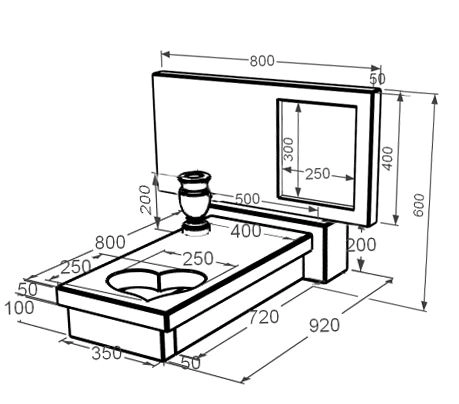 Розміри Мармуровий пам'ятник дівчинам одинарний з білого мармуру Волокас з серцем різьблена робота к11-vol-pf-40-80-05-001