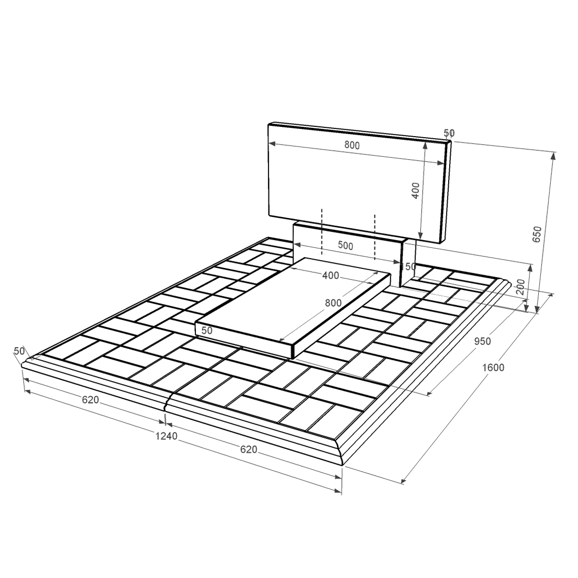 Розміри Гранітний пам'ятник стела 40х80 см одинарний із чорного граніту Коростишів без різьблених робіт к7-kor-npf-40-80-05-001-pbd1