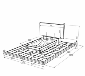 Розміри Гранітний пам'ятник з вирізаною смугою одинарний із чорного граніту Коростишів к23-kor-pf-40-80-08-001-pbd1