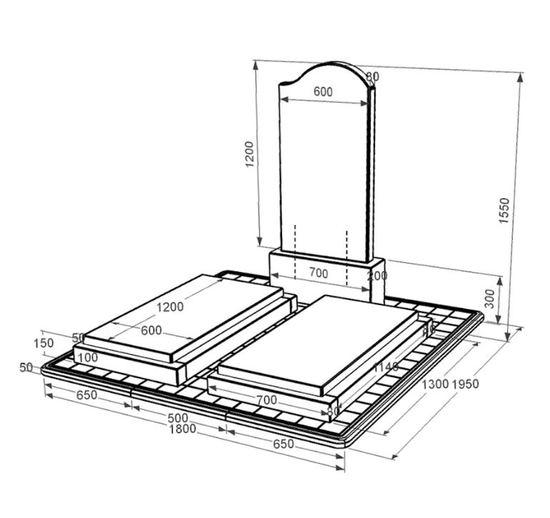 Размеры Памятник из гранита элитный двойной из черного гранита Коростышев с волной резной к21-kor-pf-120-60-08-011-r-pbd3