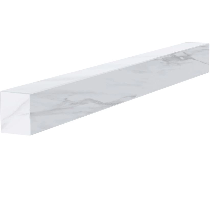 Основное Брус для цветника и гробницы боковой 1200x100x80 из мрамора с полированными фасками из мрамора Волокас br-vol-pf-120-10-08