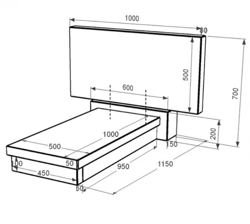 Размеры Гранитная плита на могилу среднего размера одинарный из черного гранита Коростышев без резных работ к10-kor-pf-50-100-08-001