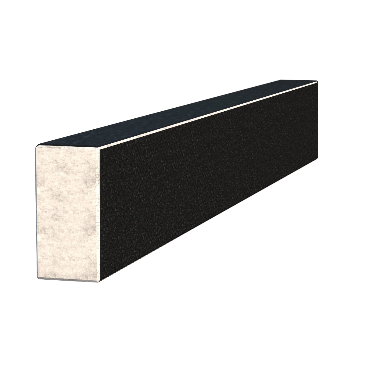 Основне Брус для квітника на могилу неполіровані фаски 850x100x50 з граніту бічний Букинського кар'єру br-buk-npf-85-10-05