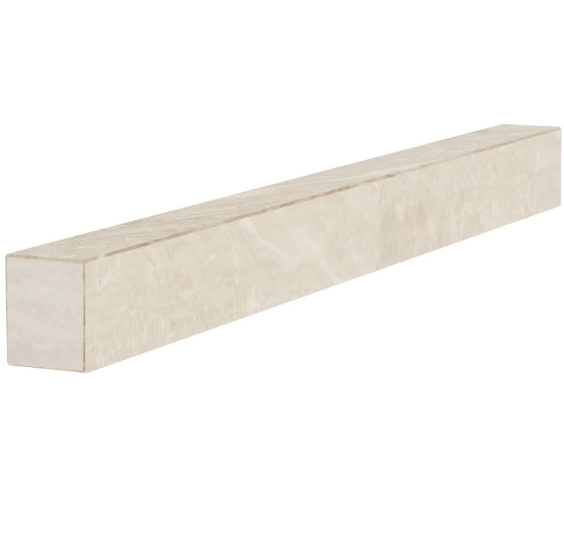 З інших боків Брус для квітника та гробниці кольоровий 1200x100x80 бічний з полірованими фасками з мармуру Дайна br-dan-pf-120-10-08