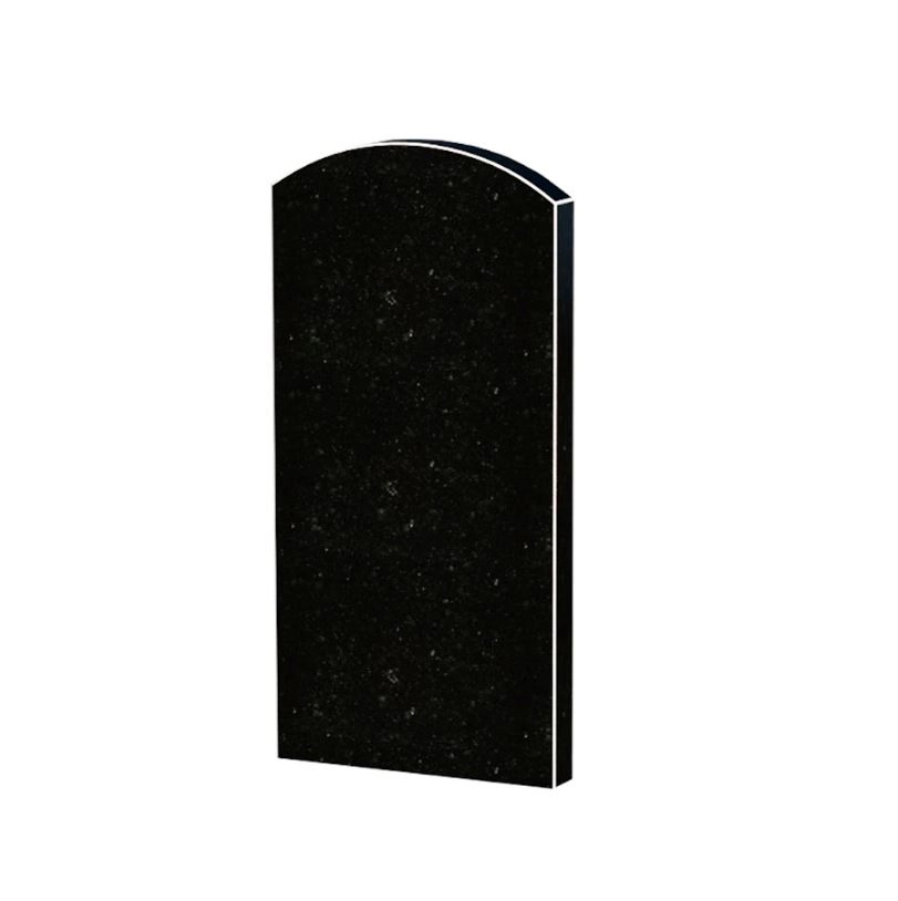 Основне Стела пам'ятника дугоподібна 800x400x50 з граніту одинарна із неполірованими фасками Коростишівського кар'єру st-kor-npf-80-40-05-009