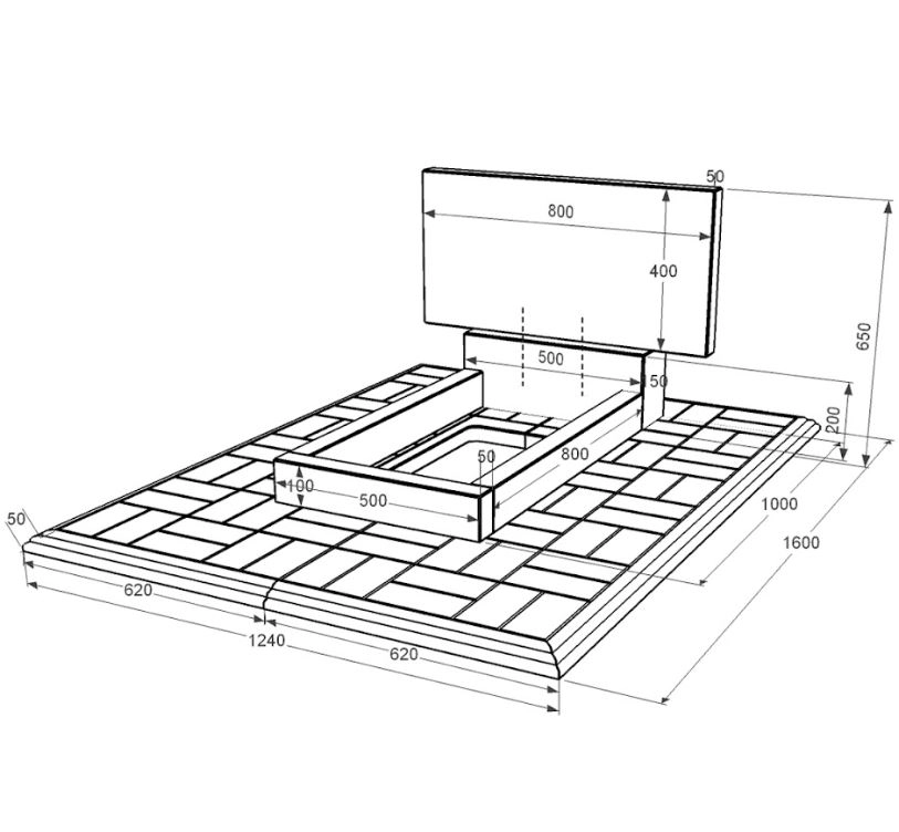 Размеры Гранитный памятник горизонтальный одинарный из черного гранита Коростышев без резных работ к2-kor-pf-40-80-05-001-pbd1
