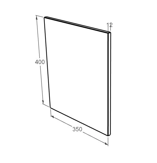 Розміри Фотоскло на пам'ятник прямокутне fsk-40-35-12