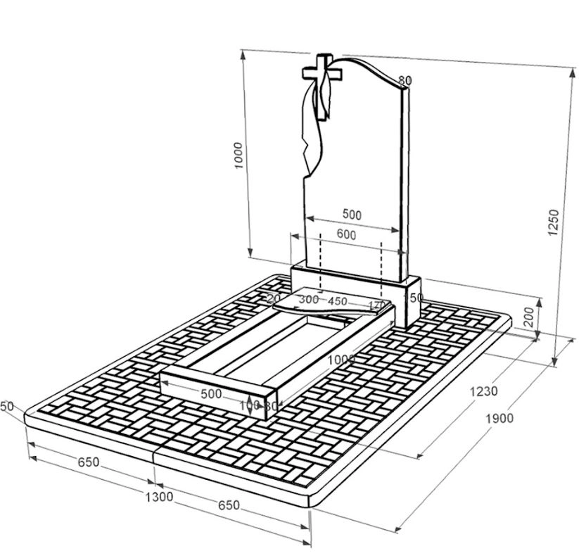 Розміри Гранітний пам'ятник синові одинарний із чорного граніту Коростишів з хвилею різьблений к4-kor-pf-100-50-08-142-pbd2