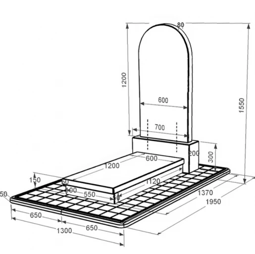 Размеры Гранитный памятник маме одинарный из черного гранита Коростышев с полукруглой стелой к10-kor-pf-120-60-08-006-pbd3