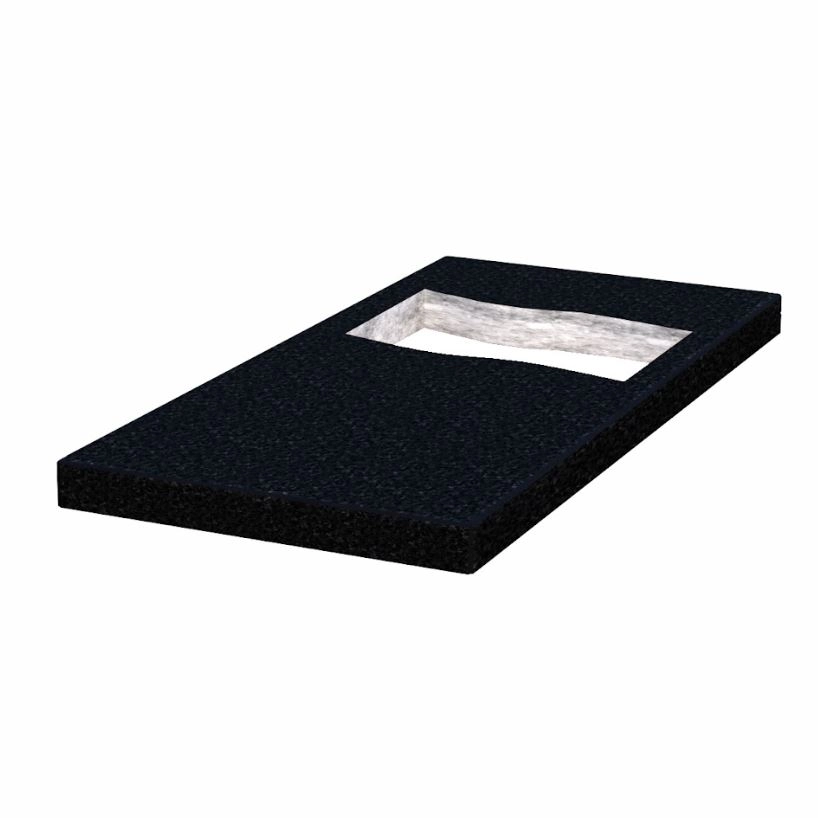 Основне Надгробна плита з різним прапором 1000x500x50 з граніту Букинського кар'єру з полірованими фасками плита Прапор pl-buk-pf-pt-100-50-05-PRAPOR