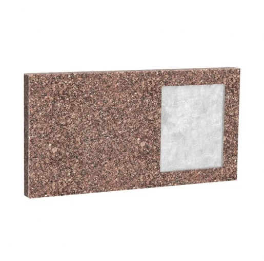 Стела пам'ятника з Токівського граніту 400x800x50 горизонтальна з полірованими фасками права stn-tok-pf-40-80-05-001-R