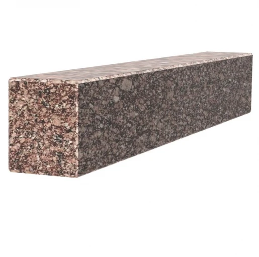 Длинный брус для цветника и гробницы 700x100x80 из гранита лицевой (тыльный) с полированными фасками из Токовского гранита br-tok-pf-70-10-08