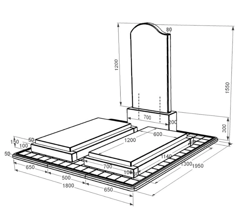 Размеры Гранит надгробие черного цвета двойное из черного гранита Коростышев с волной резное к21-kor-pf-120-60-08-011-l-pbd3