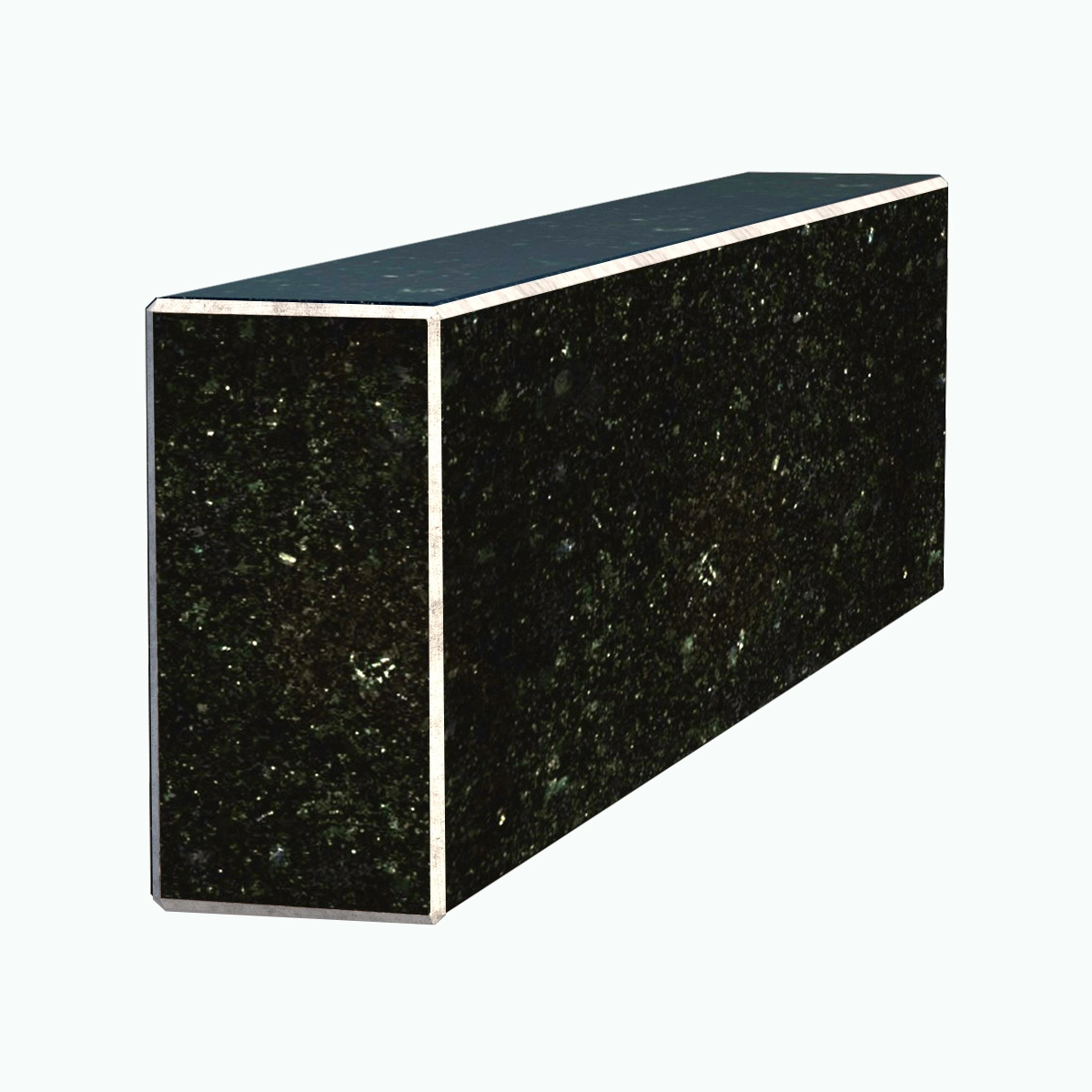 Основне Брус для квітника на могилу довжиною 45 см 450x100x50 з граніту лицьові (тильні) із неполірованими фасками Коростишівського кар'єру br-kor-npf-45-10-05