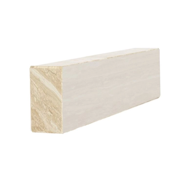 С других сторон Брус для цветника и гробницы цветной 350x100x50 из мрамора лицевой (тыльный) с полированными фасками из мрамора Дайна br-dan-pf-35-10-05