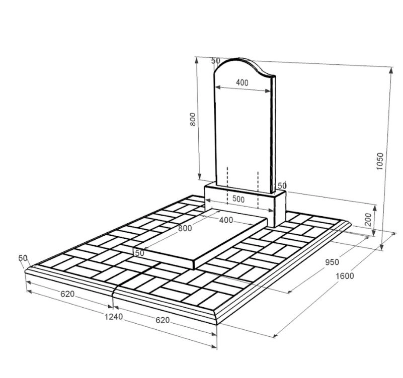 Розміри Пам'ятник із граніту дівчинам одинарний із чорного граніту Коростишів з хвилею різьблений к7-kor-pf-80-40-05-011-l-pbd1