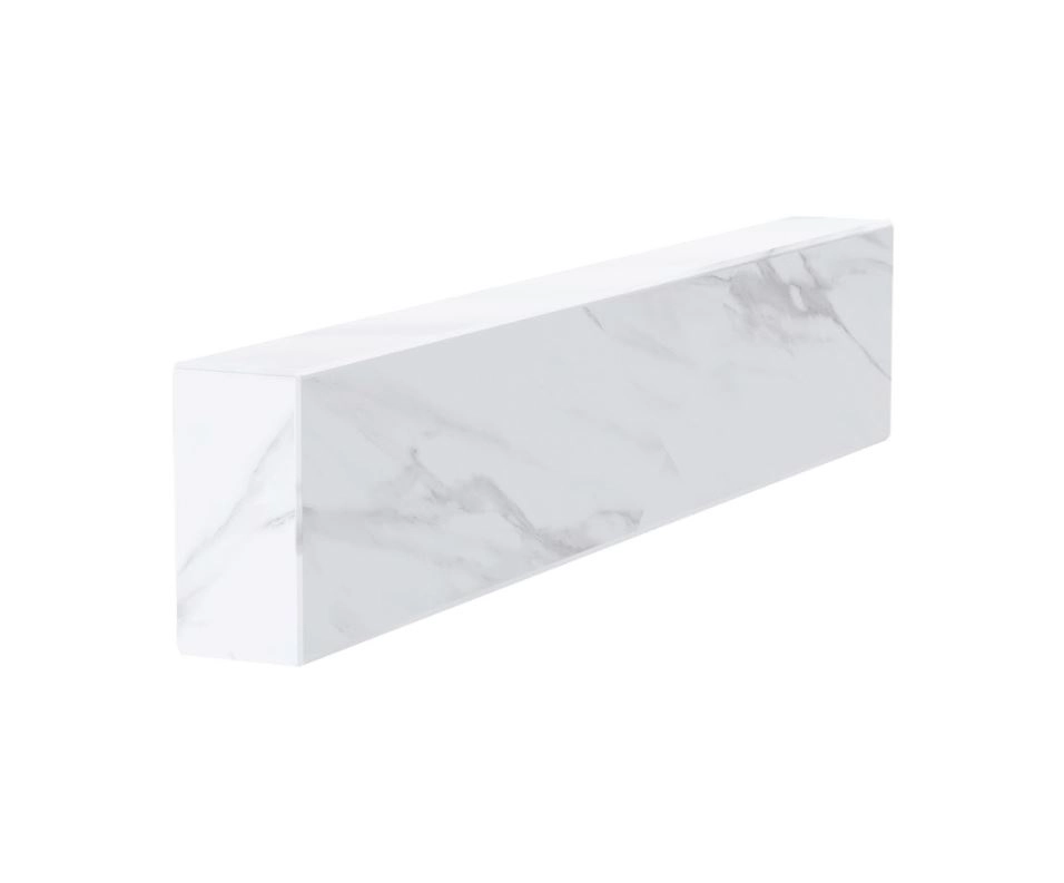 Основное Брус для цветника и гробницы 550x100x50 из мрамора лицевой (тыльный) с полированными фасками из мрамора Волокас br-vol-pf-55-10-05