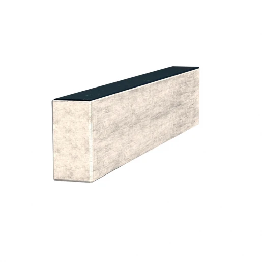 С других сторон Брус для цветника и гробницы длиной 65 см 650x100x50 из гранита боковой с неполированными фасками Коростышевского карьера br-kor-npf-65-10-05