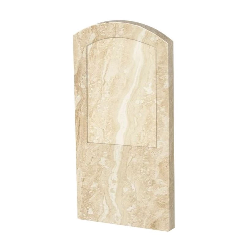 Основное Стела памятника 1000x500x80 вертикальная с полированными фасками из мрамора Дайна st-dan-pf-100-50-08-009