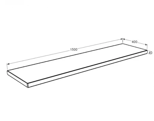 Размеры Подоконник из гранита Лезники 1500x400x40 pdv-lez-pf-150-40-04