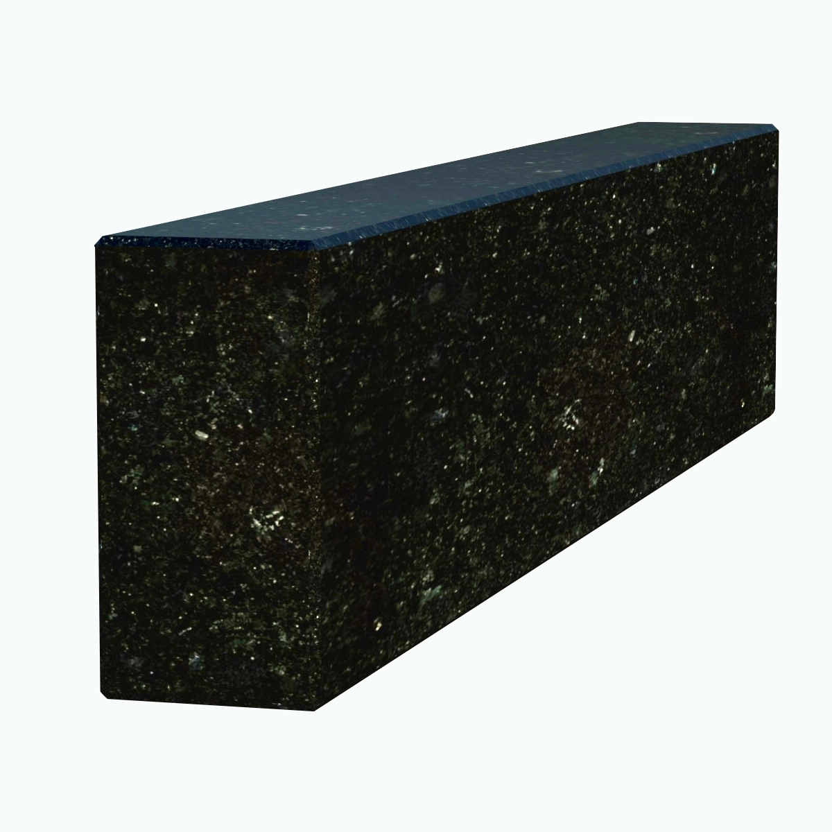 Основне Брус для квітника на могилу габро  з граніту лицьовий з полірованими фасками Коростишівського кар'єру br-kor-pf-40-10-05