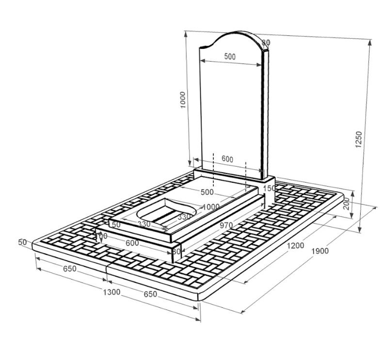 Размеры Гранитный памятник на кладбище одинарный из черного гранита Коростышев с листом резная работа к13-kor-pf-100-50-08-011-r-pbd2